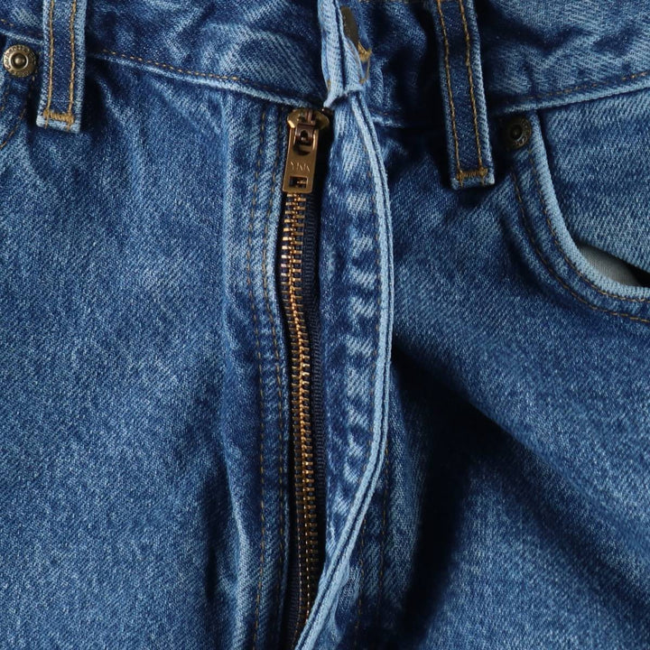 Carhartt Straight Denim Pants, Made in USA, Men's Size W34 (approx.) cotton blue type Vintage Second Hand
