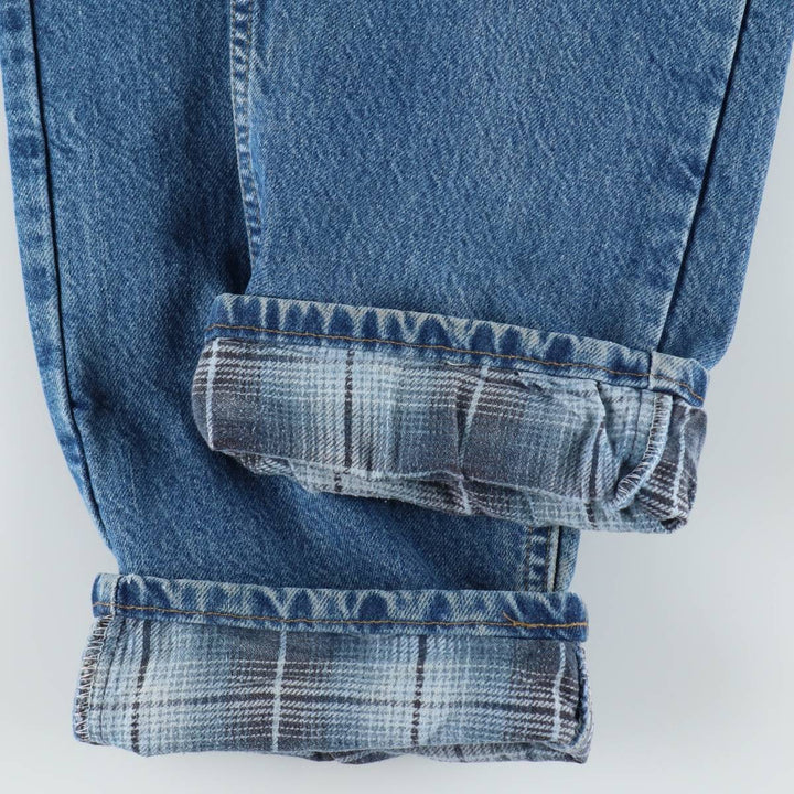 Carhartt Straight Denim Pants, Made in USA, Men's Size W34 (approx.) cotton blue type Vintage Second Hand