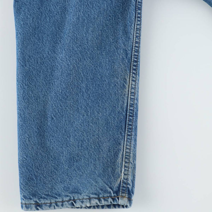 Carhartt Straight Denim Pants, Made in USA, Men's Size W34 (approx.) cotton blue type Vintage Second Hand