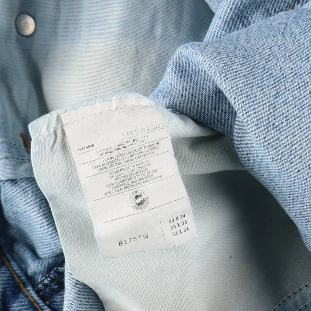 Carhartt Straight Denim Pants for Men, W33 equivalent cotton blue type Vintage Second Hand