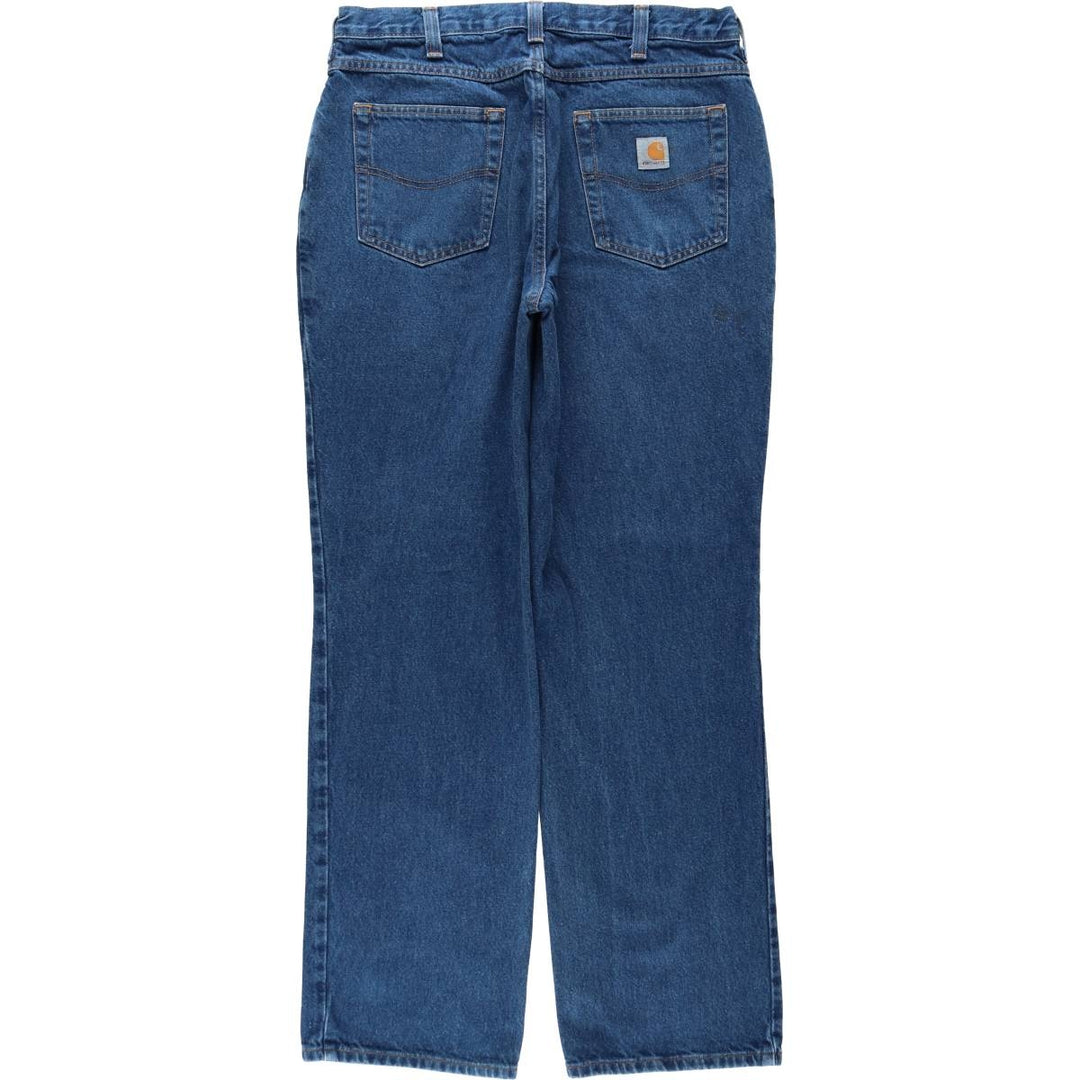 Carhartt Relaxed Fit Straight Denim Pants for Men, W34 equivalent cotton blue type Vintage Second Hand
