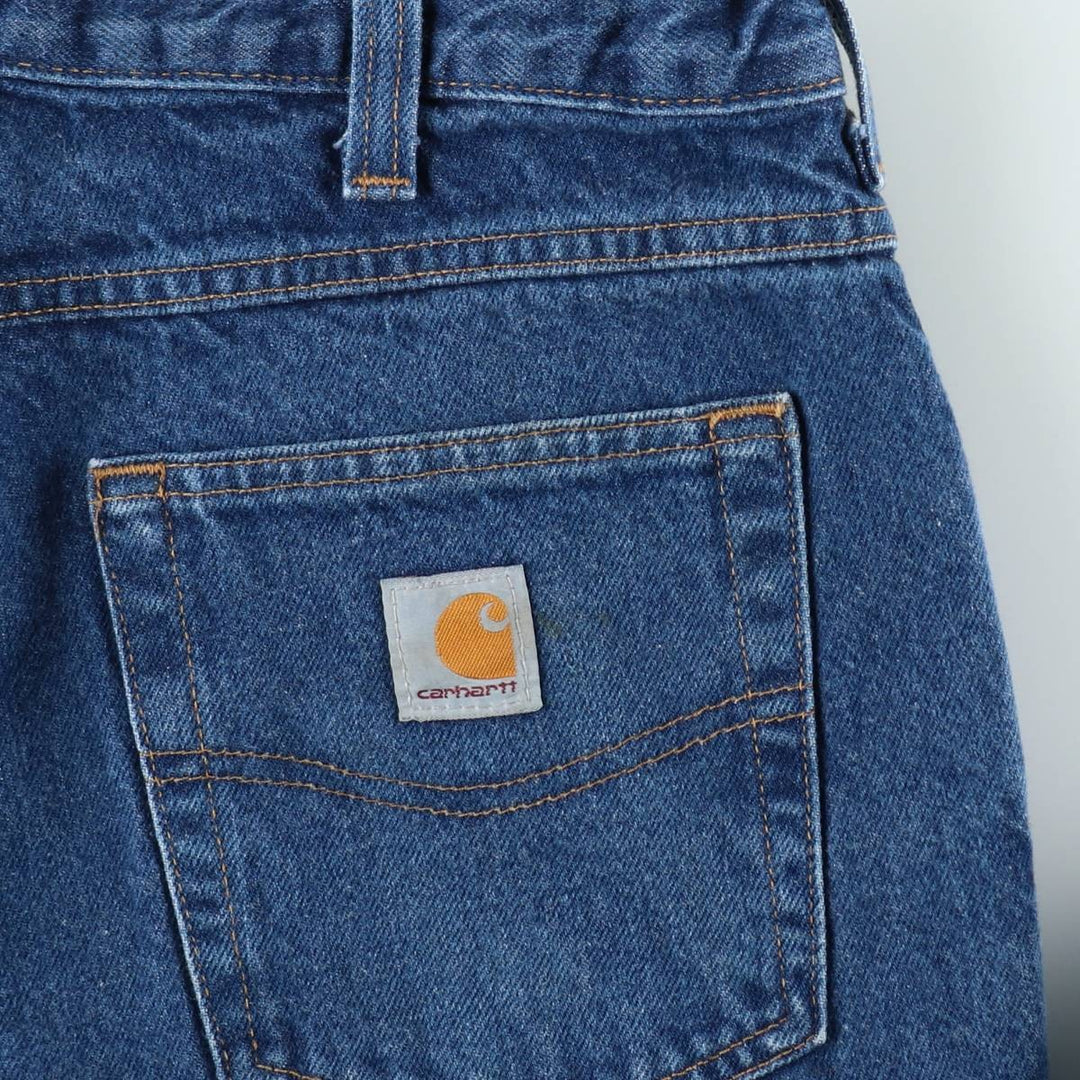 Carhartt Relaxed Fit Straight Denim Pants for Men, W34 equivalent cotton blue type Vintage Second Hand