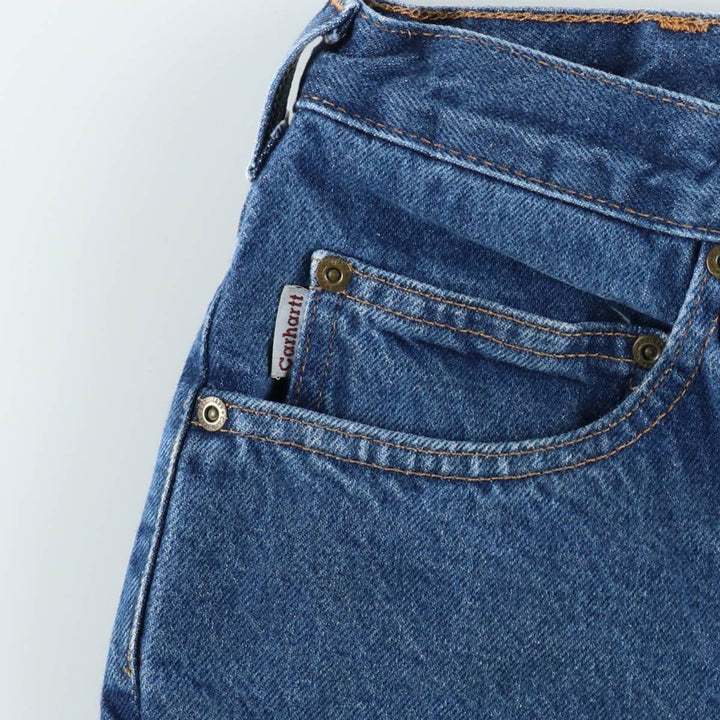 Carhartt Relaxed Fit Straight Denim Pants for Men, W34 equivalent cotton blue type Vintage Second Hand