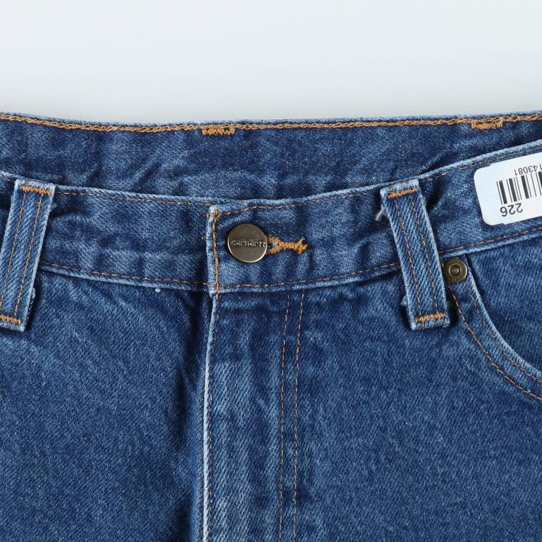 Carhartt Relaxed Fit Straight Denim Pants for Men, W34 equivalent cotton blue type Vintage Second Hand