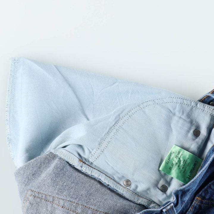 Carhartt Relaxed Fit Straight Denim Pants for Men, W34 equivalent cotton blue type Vintage Second Hand