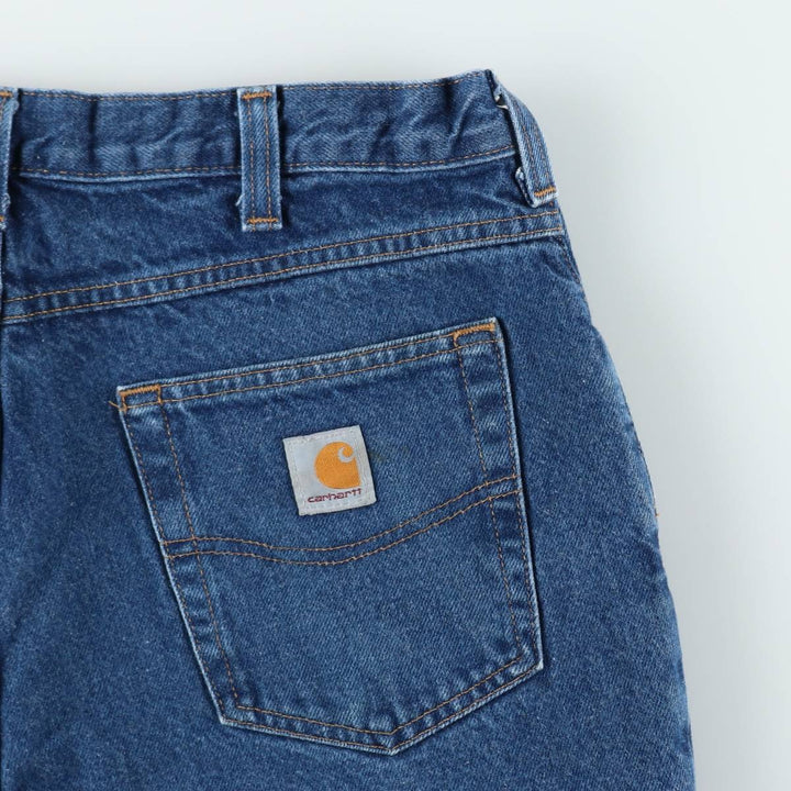 Carhartt Relaxed Fit Straight Denim Pants for Men, W34 equivalent cotton blue type Vintage Second Hand