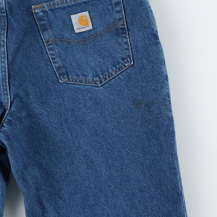 Carhartt Relaxed Fit Straight Denim Pants for Men, W34 equivalent cotton blue type Vintage Second Hand