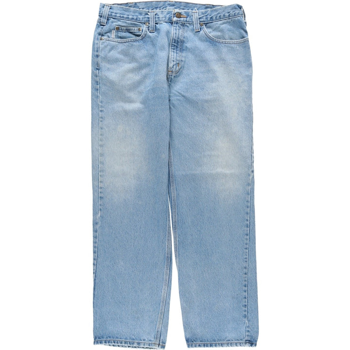 Carhartt Relaxed Fit Tapered Denim Pants for Men, W36 cotton blue type Vintage Second Hand