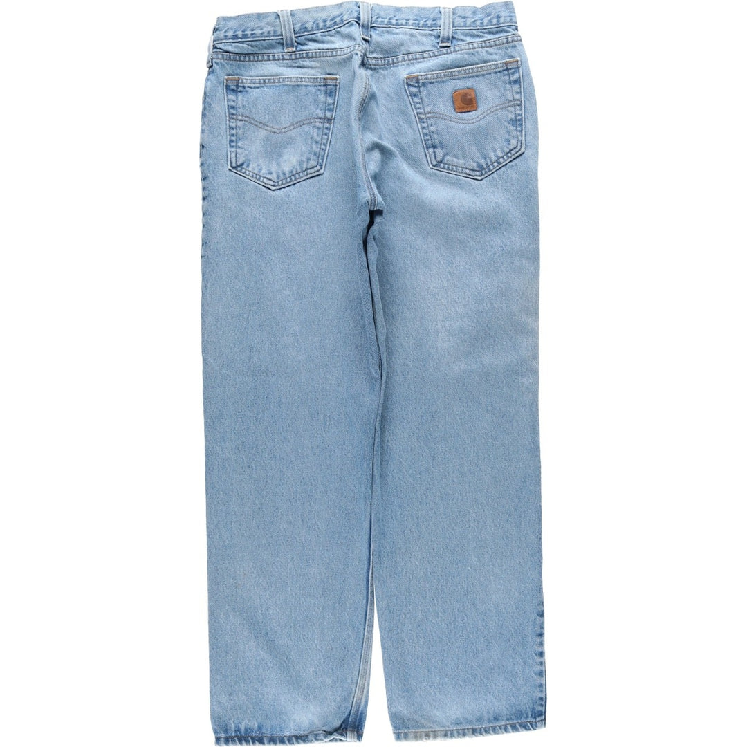 Carhartt Relaxed Fit Tapered Denim Pants for Men, W36 cotton blue type Vintage Second Hand