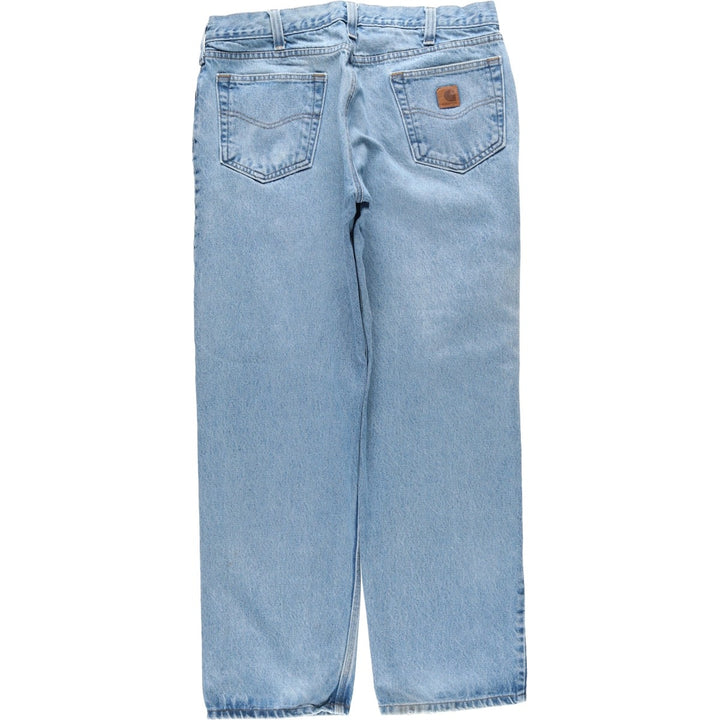 Carhartt Relaxed Fit Tapered Denim Pants for Men, W36 cotton blue type Vintage Second Hand