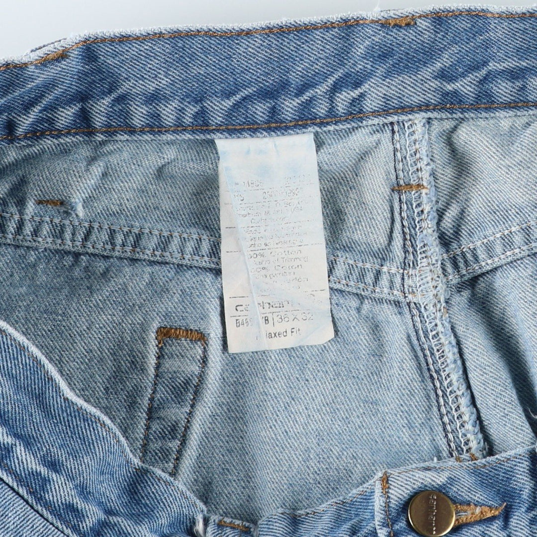 Carhartt Relaxed Fit Tapered Denim Pants for Men, W36 cotton blue type Vintage Second Hand