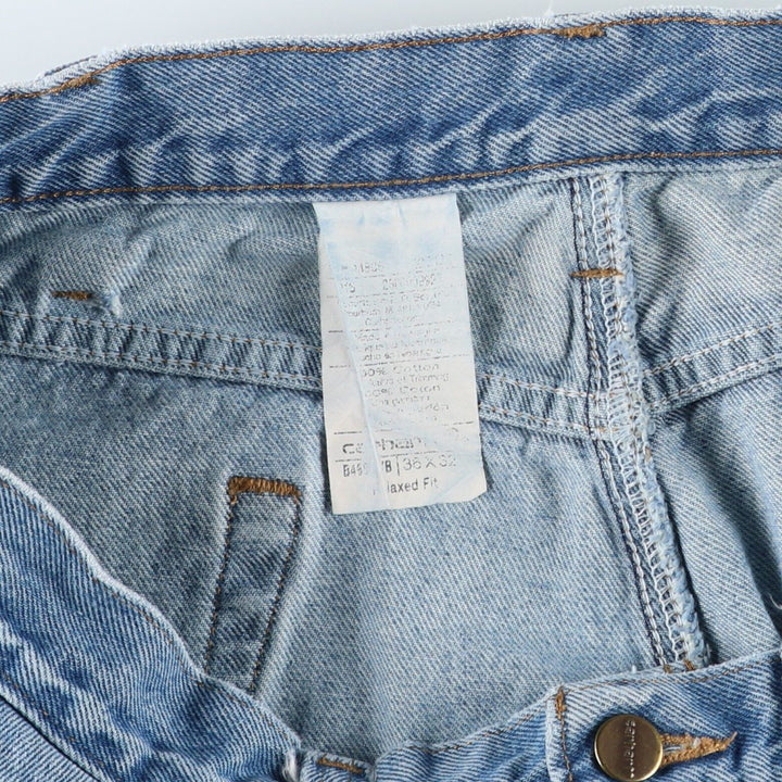 Carhartt Relaxed Fit Tapered Denim Pants for Men, W36 cotton blue type Vintage Second Hand