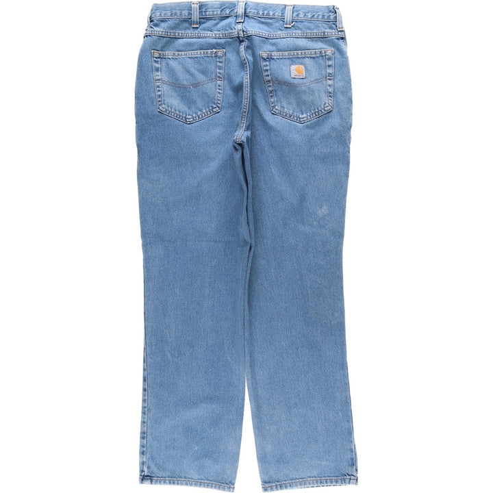 Carhartt Relaxed Fit Straight Denim Pants for Men, W34 equivalent cotton blue type Vintage Second Hand
