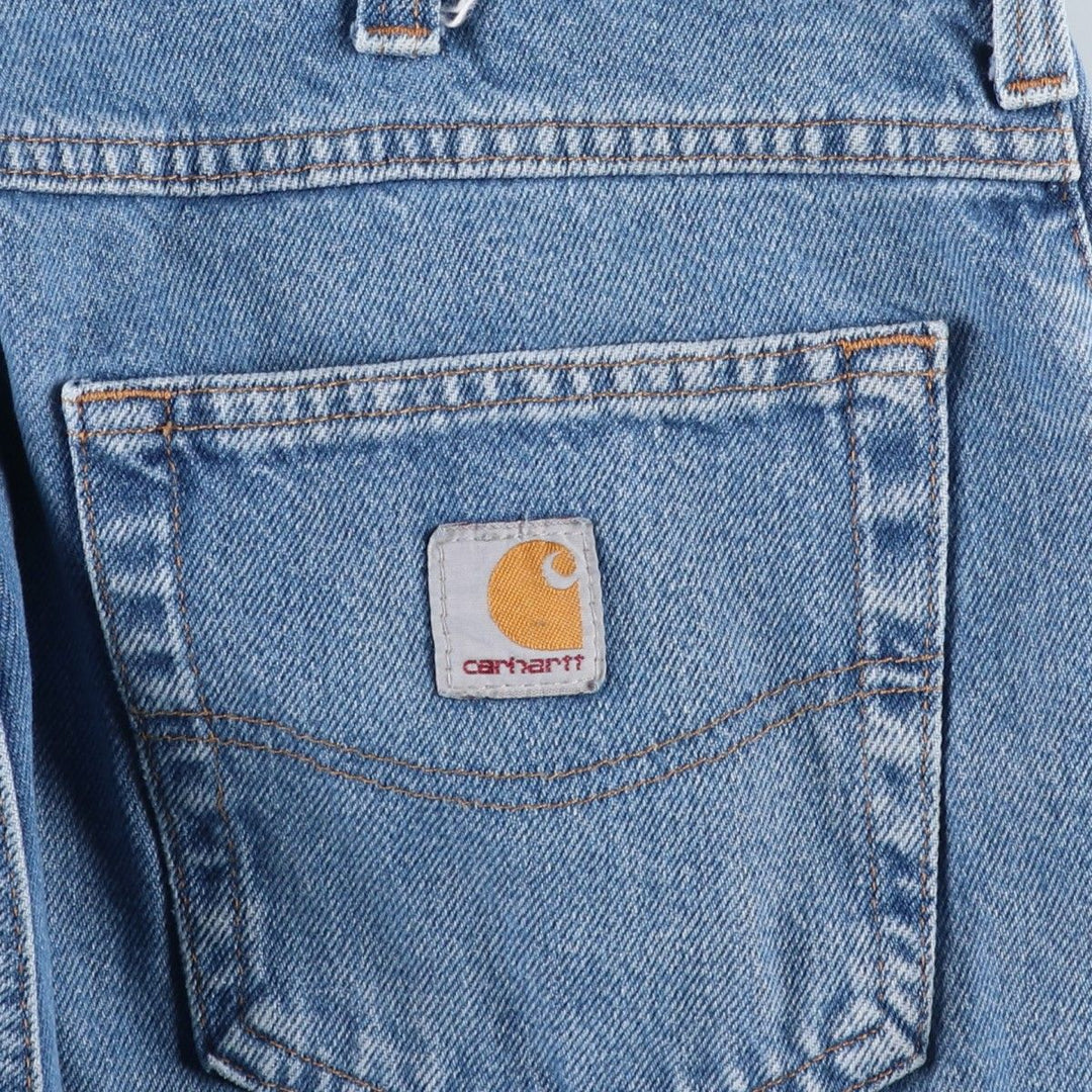 Carhartt Relaxed Fit Straight Denim Pants for Men, W34 equivalent cotton blue type Vintage Second Hand