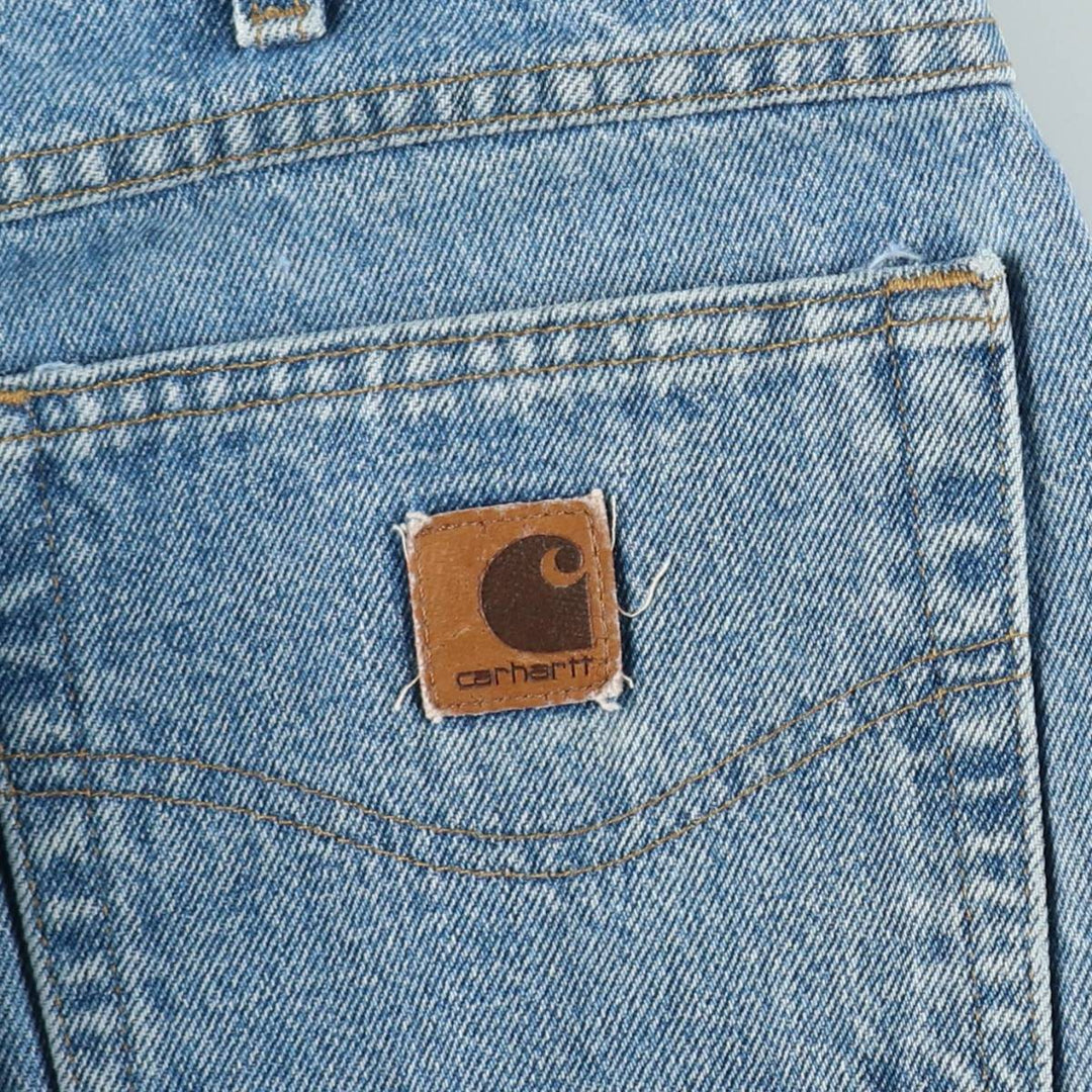 00'S Carhartt tapered denim pants for men, size w36 cotton blue type Vintage Second Hand