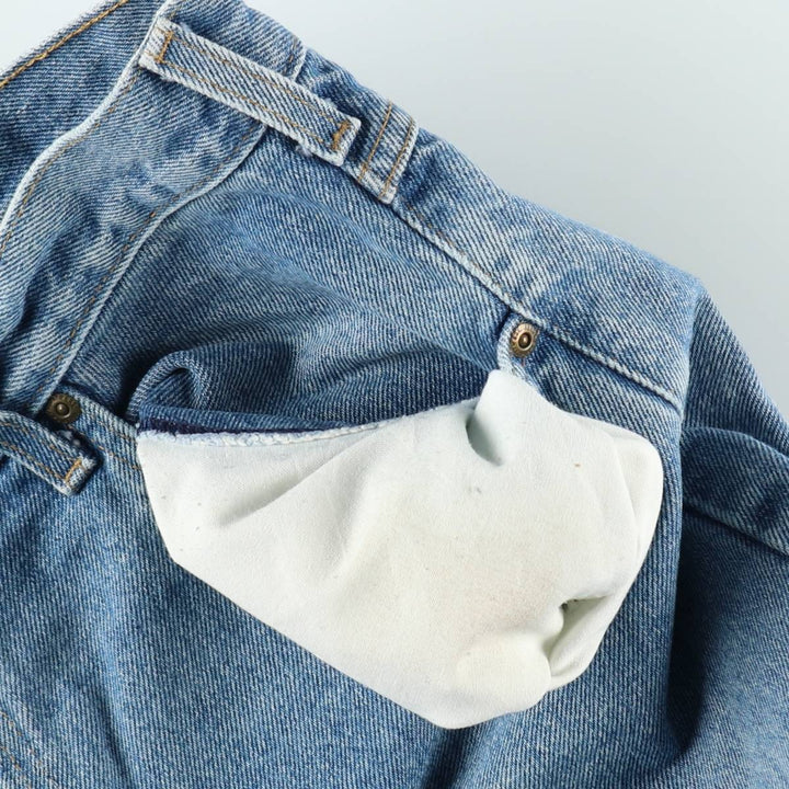 00'S Carhartt tapered denim pants for men, size w36 cotton blue type Vintage Second Hand