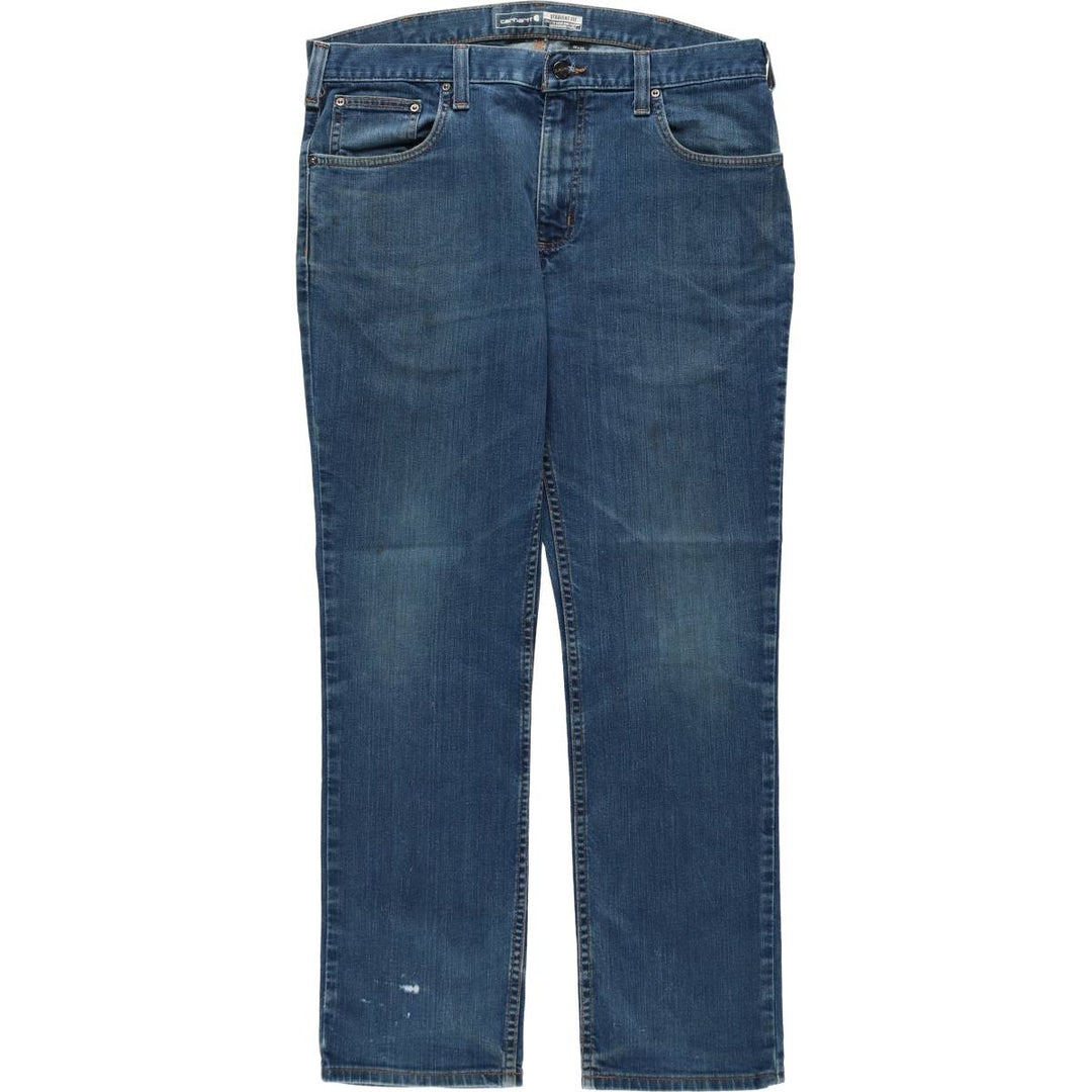Carhartt STRAIGHT FIT straight denim pants, men's size W36 (approx.) cotton blue type Vintage Second Hand