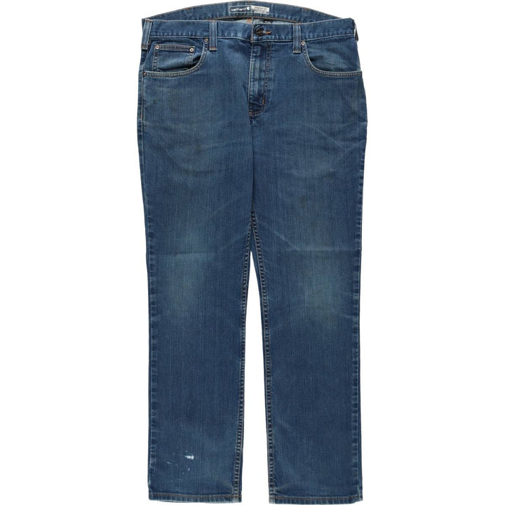 Carhartt STRAIGHT FIT straight denim pants, men's size W36 (approx.) cotton blue type Vintage Second Hand