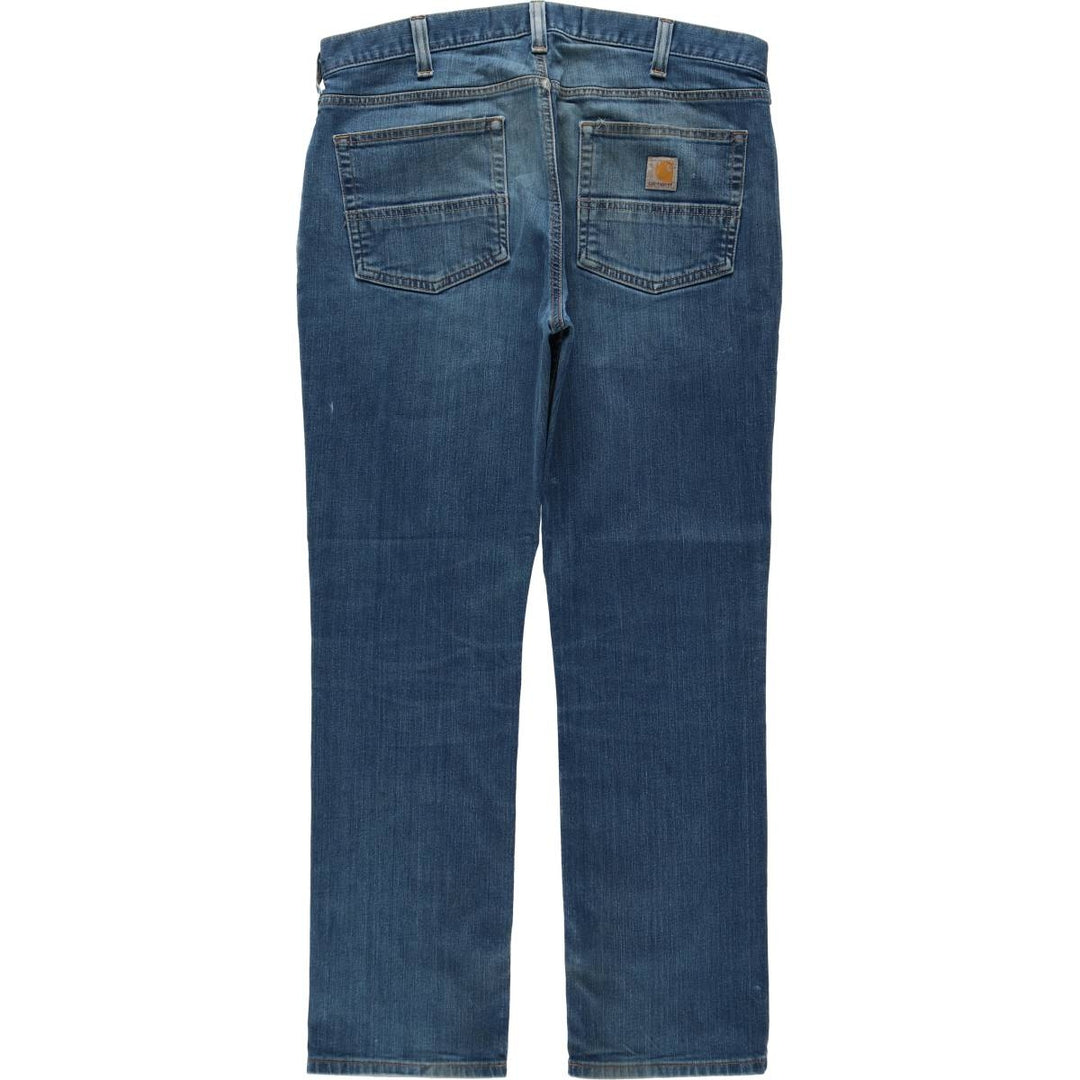 Carhartt STRAIGHT FIT straight denim pants, men's size W36 (approx.) cotton blue type Vintage Second Hand