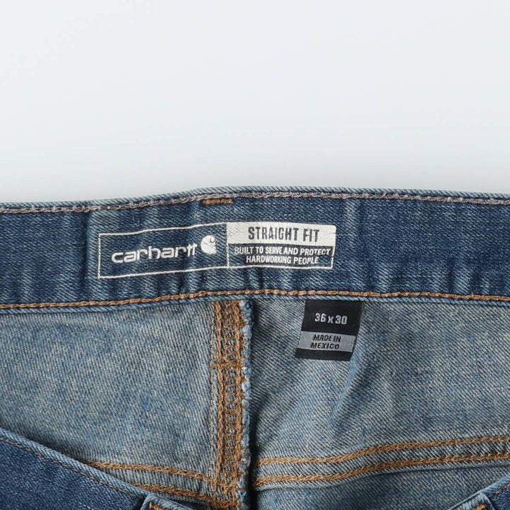 Carhartt STRAIGHT FIT straight denim pants, men's size W36 (approx.) cotton blue type Vintage Second Hand