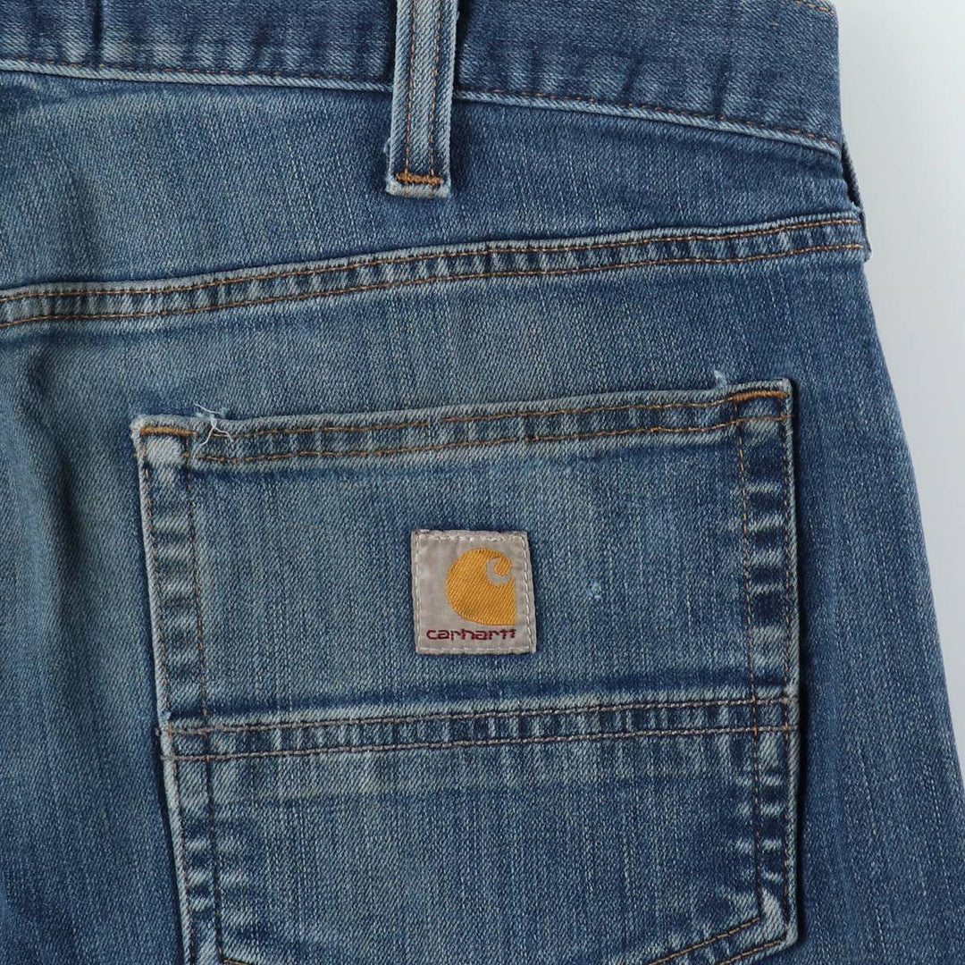 Carhartt STRAIGHT FIT straight denim pants, men's size W36 (approx.) cotton blue type Vintage Second Hand