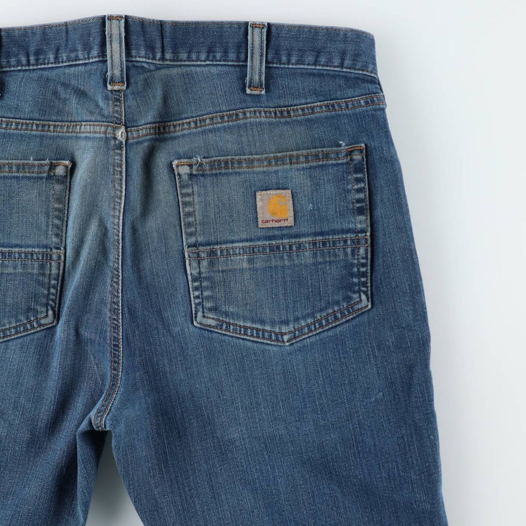 Carhartt STRAIGHT FIT straight denim pants, men's size W36 (approx.) cotton blue type Vintage Second Hand