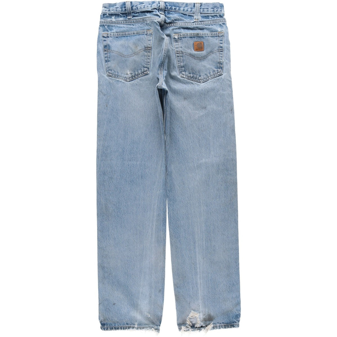 Carhartt Traditional Fit Tapered Denim Pants, Men's, Size W33 cotton Blue type light blue Vintage Second Hand