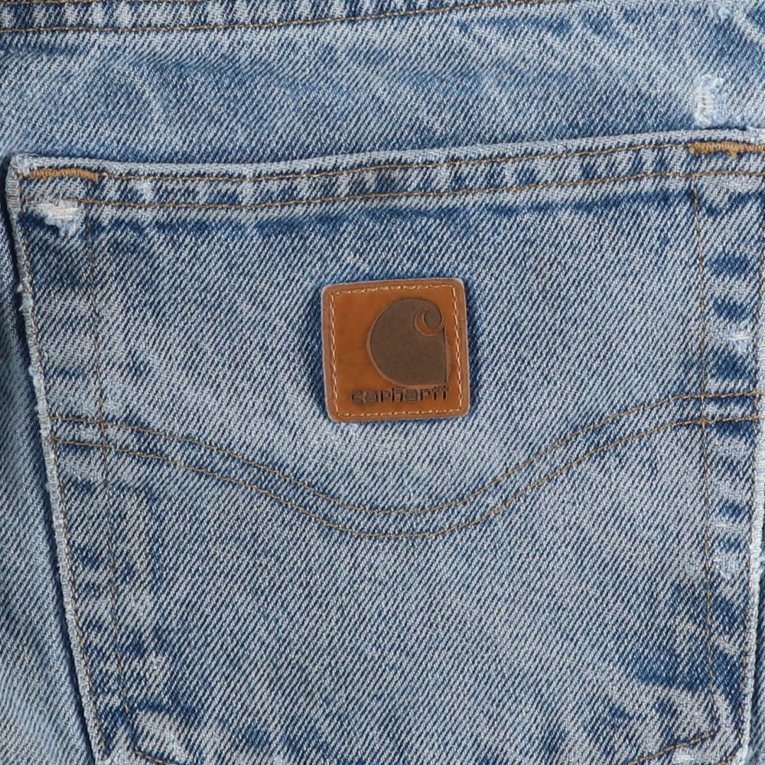 Carhartt Traditional Fit Tapered Denim Pants, Men's, Size W33 cotton Blue type light blue Vintage Second Hand