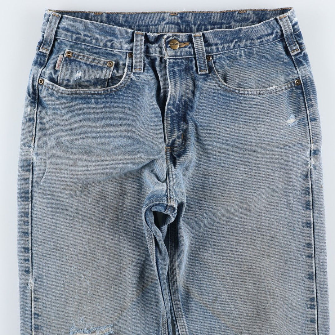 Carhartt Traditional Fit Tapered Denim Pants, Men's, Size W33 cotton Blue type light blue Vintage Second Hand