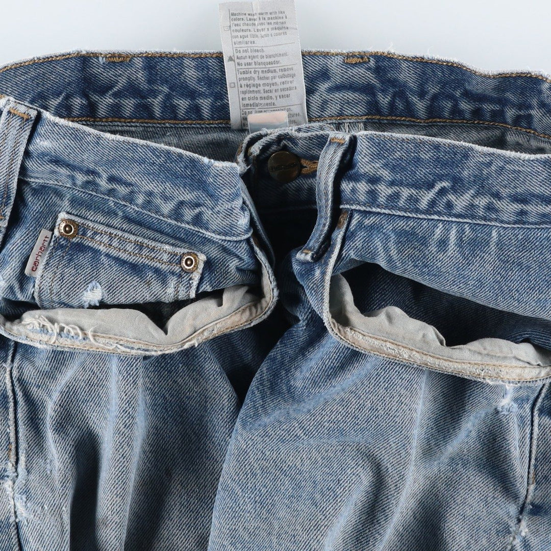 Carhartt Traditional Fit Tapered Denim Pants, Men's, Size W33 cotton Blue type light blue Vintage Second Hand