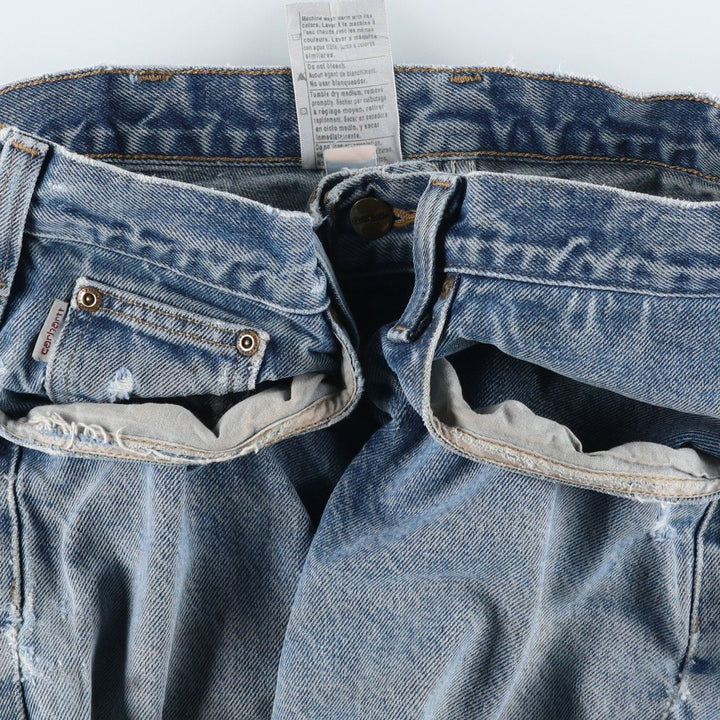 Carhartt Traditional Fit Tapered Denim Pants, Men's, Size W33 cotton Blue type light blue Vintage Second Hand