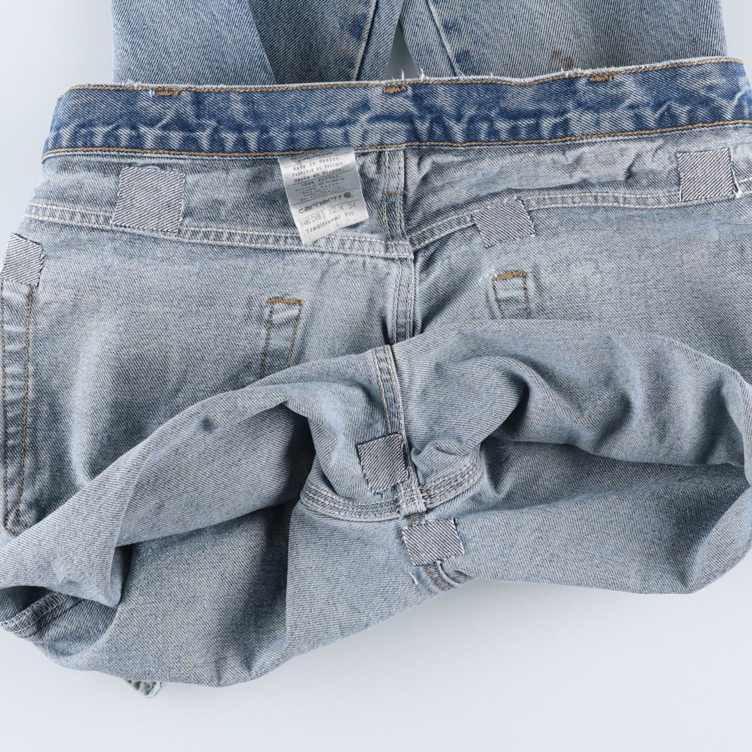 Carhartt Traditional Fit Tapered Denim Pants, Men's, Size W33 cotton Blue type light blue Vintage Second Hand