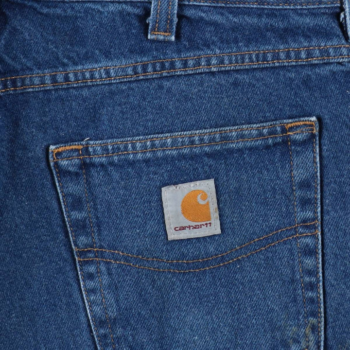Carhartt Relaxed Fit Tapered Denim Pants for Men, W33 equivalent cotton blue type Vintage Second Hand
