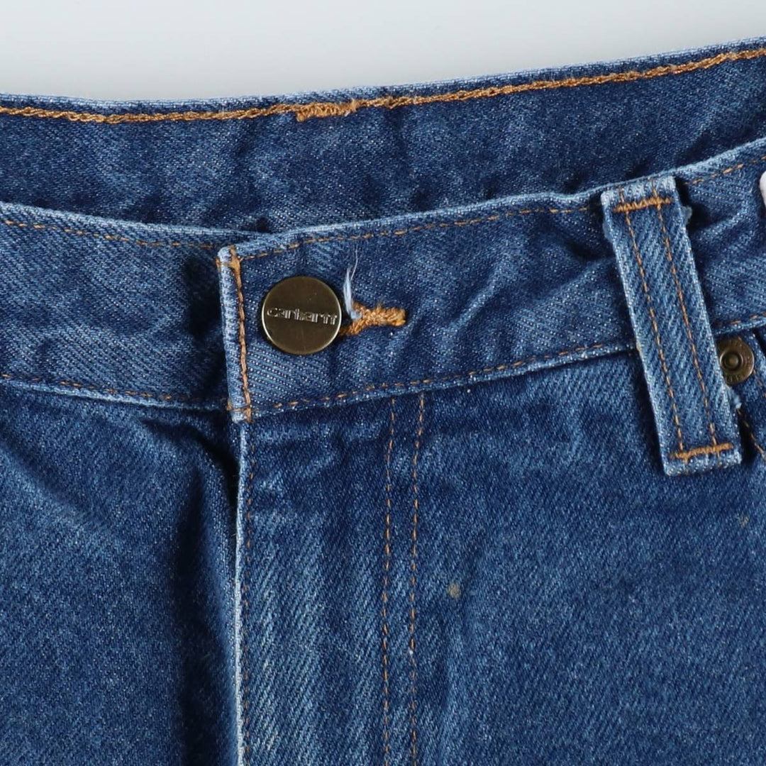 Carhartt Relaxed Fit Tapered Denim Pants for Men, W33 equivalent cotton blue type Vintage Second Hand