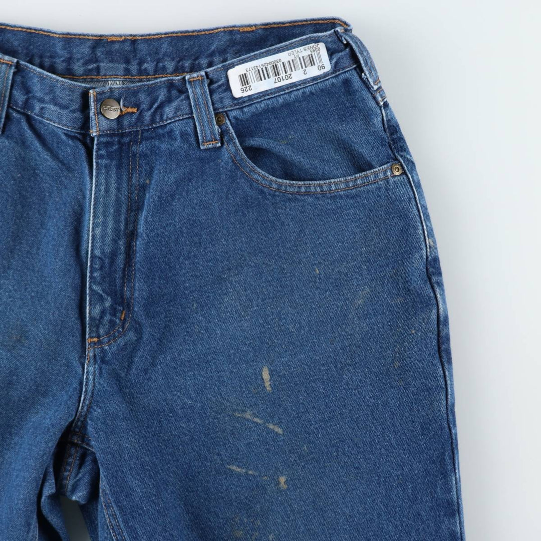 Carhartt Relaxed Fit Tapered Denim Pants for Men, W33 equivalent cotton blue type Vintage Second Hand