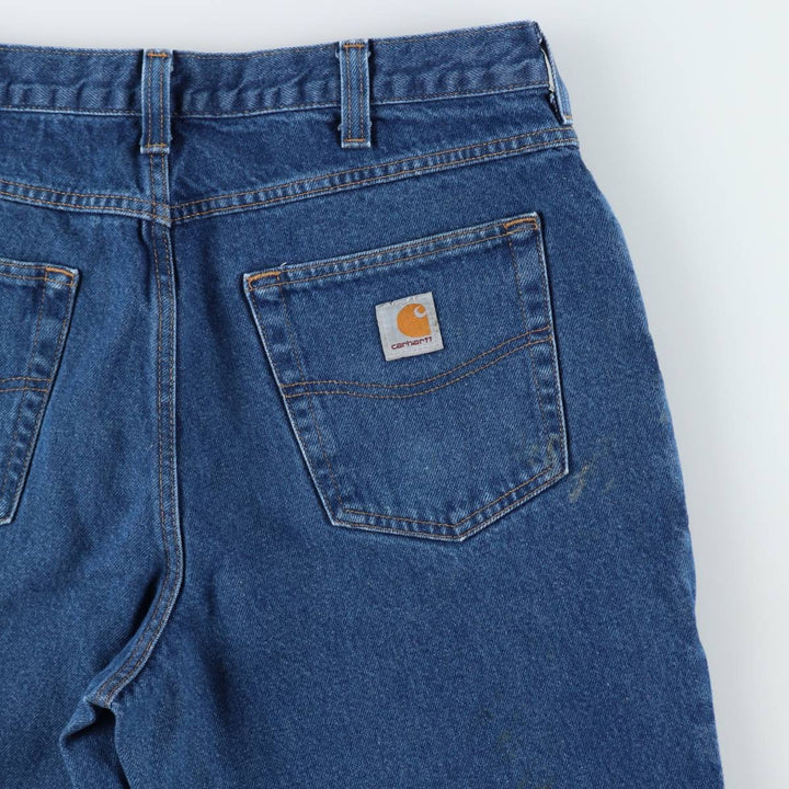 Carhartt Relaxed Fit Tapered Denim Pants for Men, W33 equivalent cotton blue type Vintage Second Hand