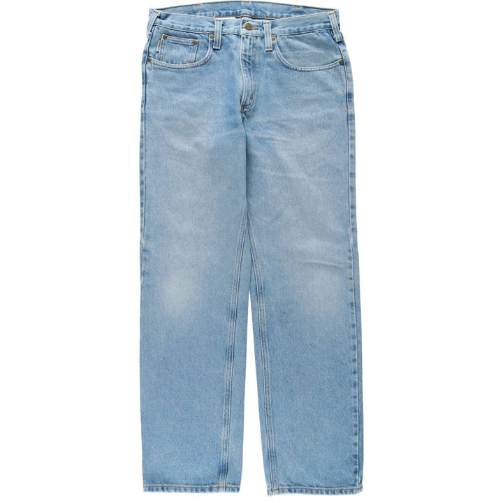 Carhartt TRADITIONAL FIT Tapered Denim Pants, Men's W34 (approx.) cotton blue type Vintage Second Hand