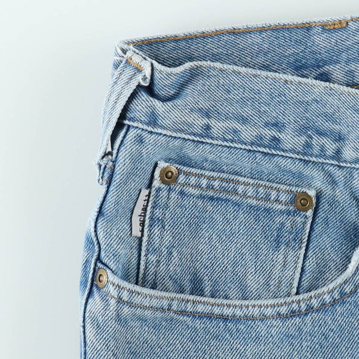 Carhartt TRADITIONAL FIT Tapered Denim Pants, Men's W34 (approx.) cotton blue type Vintage Second Hand