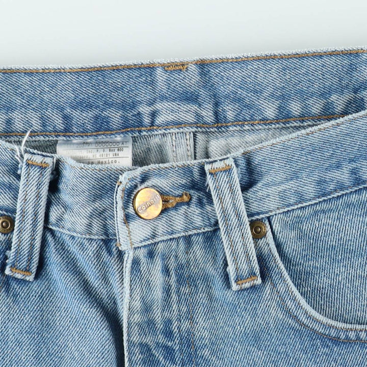 Carhartt TRADITIONAL FIT Tapered Denim Pants, Men's W34 (approx.) cotton blue type Vintage Second Hand
