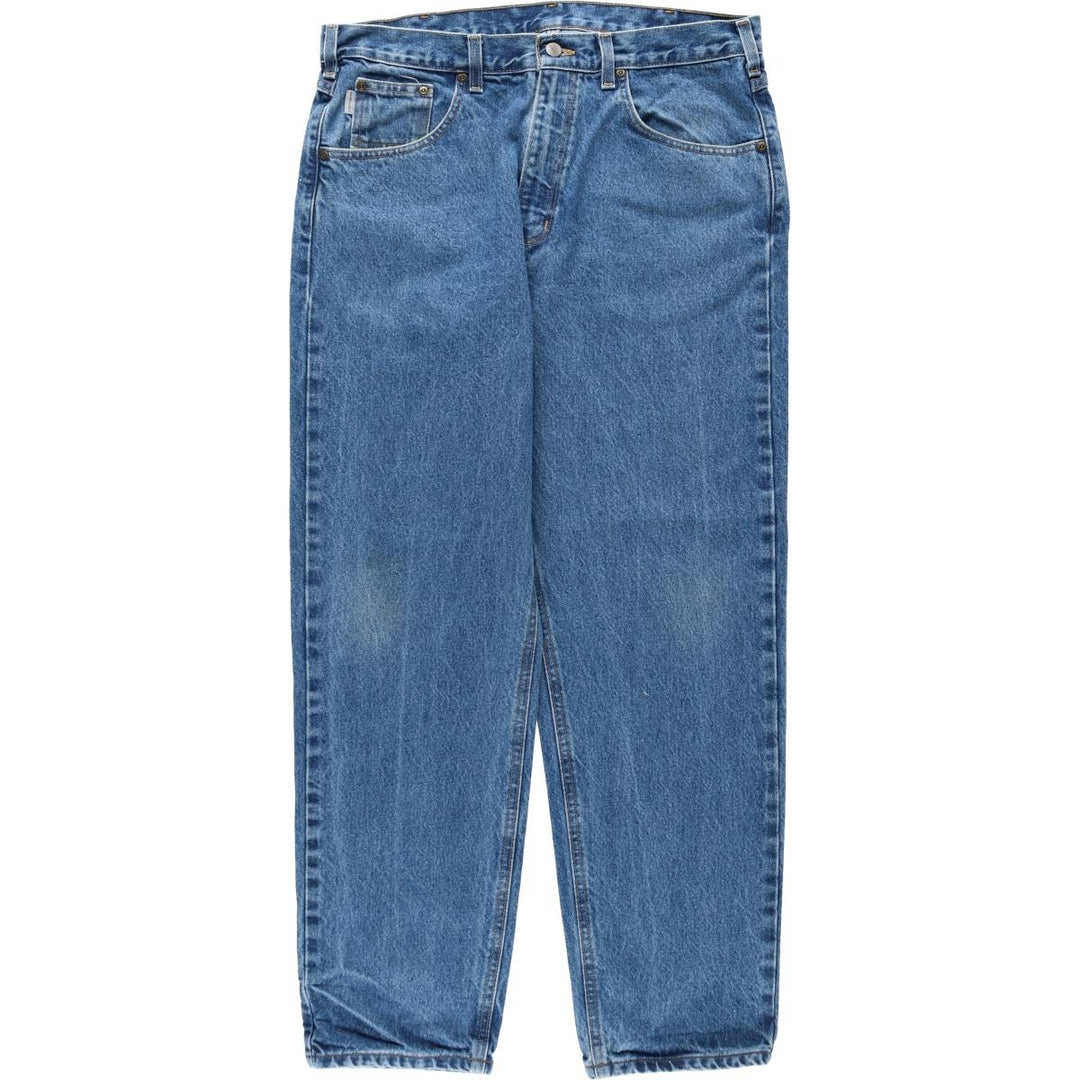 Carhartt Relaxed Fit Tapered Denim Pants for Men, W36 cotton blue type Vintage Second Hand