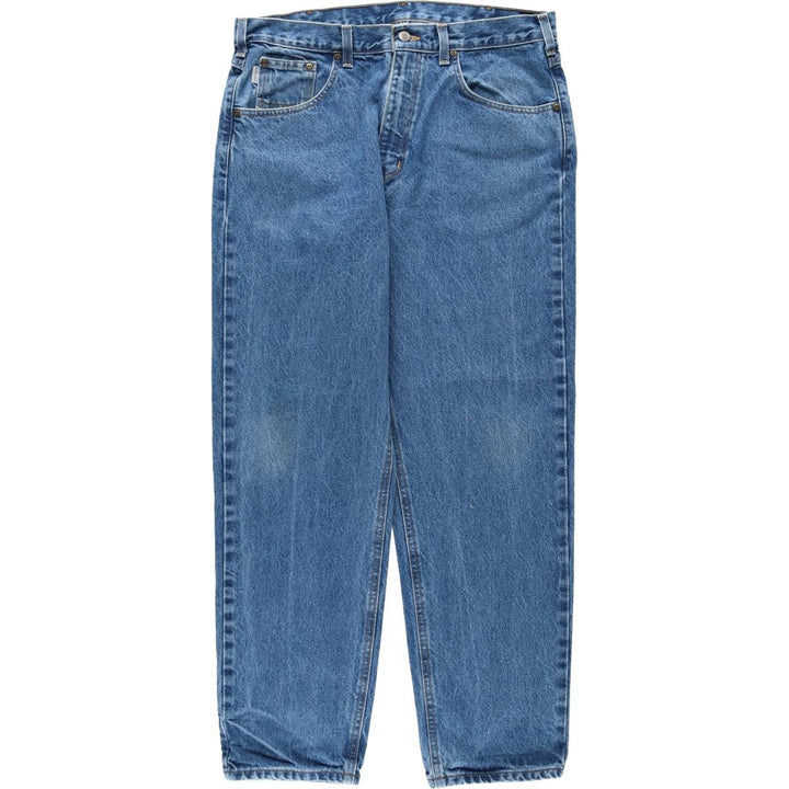 Carhartt Relaxed Fit Tapered Denim Pants for Men, W36 cotton blue type Vintage Second Hand