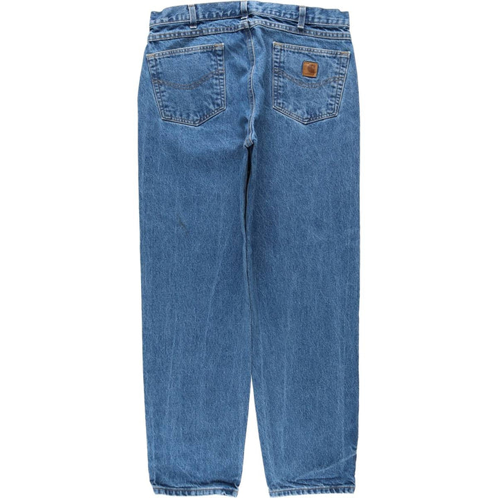 Carhartt Relaxed Fit Tapered Denim Pants for Men, W36 cotton blue type Vintage Second Hand