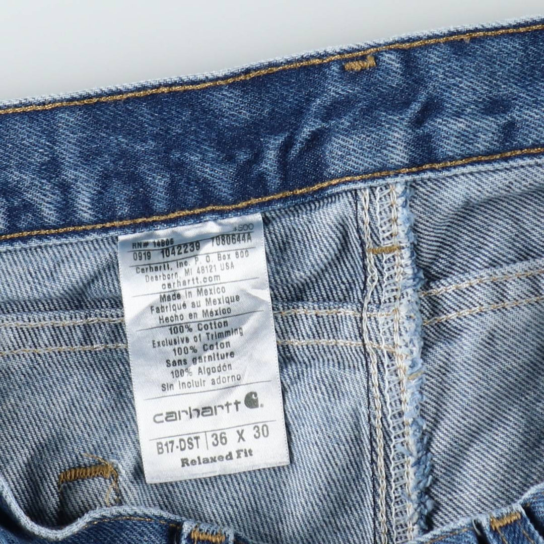 Carhartt Relaxed Fit Tapered Denim Pants for Men, W36 cotton blue type Vintage Second Hand