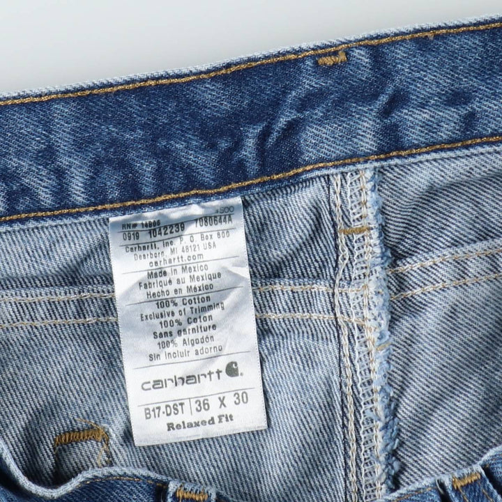 Carhartt Relaxed Fit Tapered Denim Pants for Men, W36 cotton blue type Vintage Second Hand