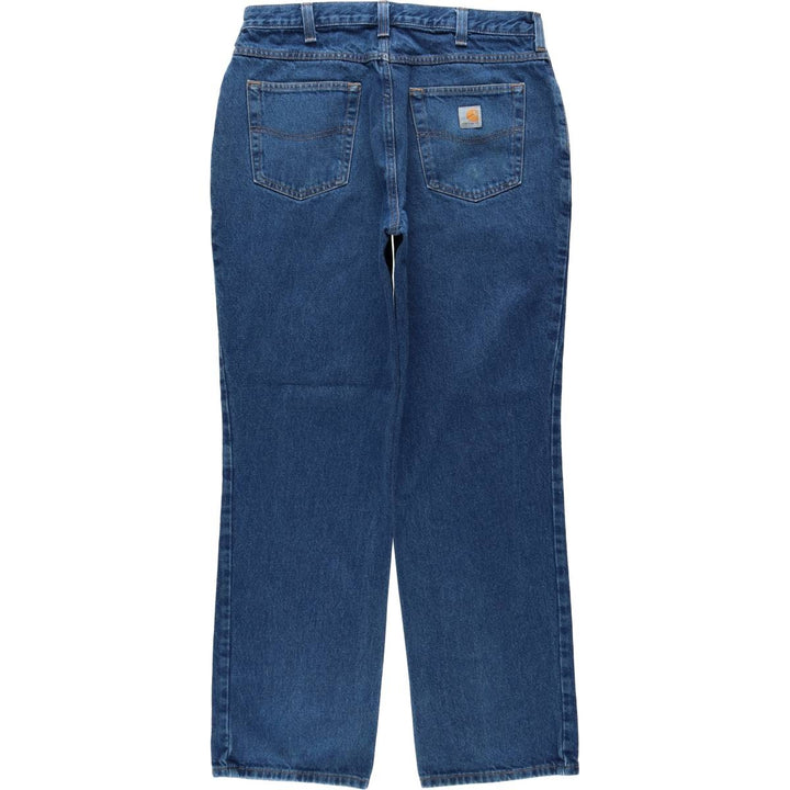 Carhartt Relaxed Fit Tapered Denim Pants for Men, W34 equivalent cotton blue type Vintage Second Hand