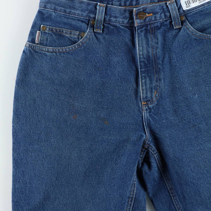 Carhartt Relaxed Fit Tapered Denim Pants for Men, W34 equivalent cotton blue type Vintage Second Hand