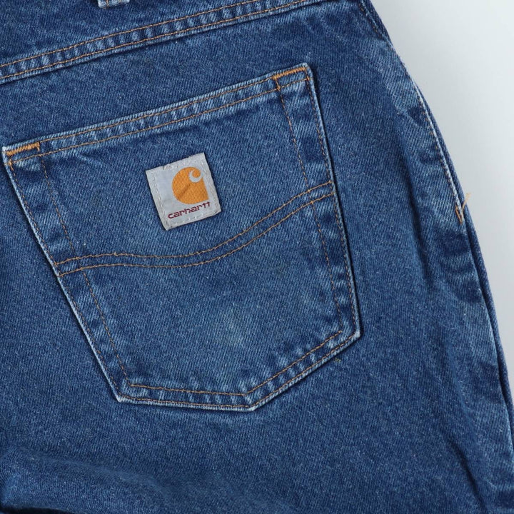 Carhartt Relaxed Fit Tapered Denim Pants for Men, W34 equivalent cotton blue type Vintage Second Hand