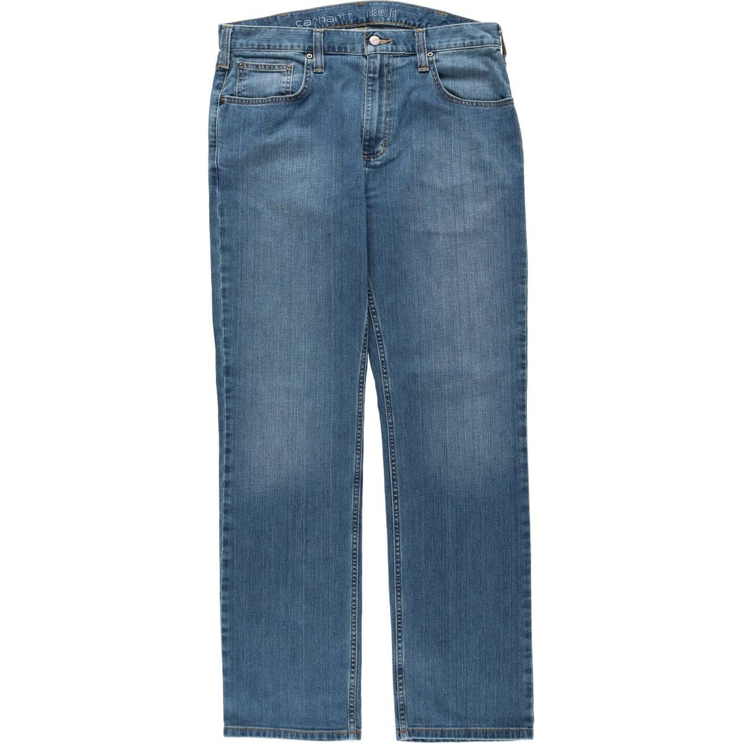 Carhartt Relaxed Fit Straight Denim Pants, Men's, Size 35 cotton blue type Vintage Second Hand