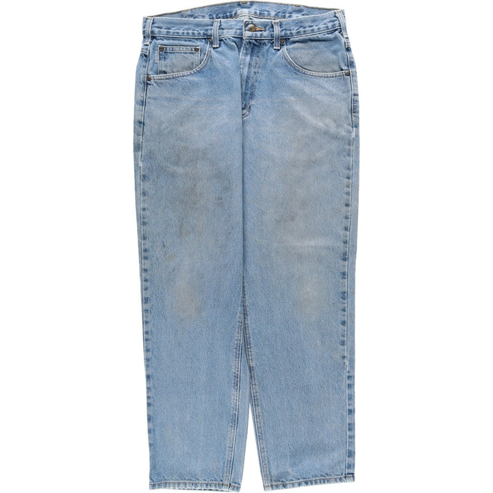 Carhartt Relaxed Fit Tapered Denim Pants for Men, W34 equivalent cotton blue type Vintage Second Hand
