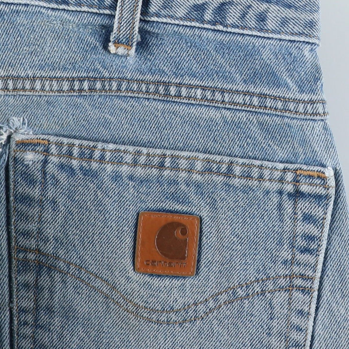 Carhartt Relaxed Fit Tapered Denim Pants for Men, W34 equivalent cotton blue type Vintage Second Hand